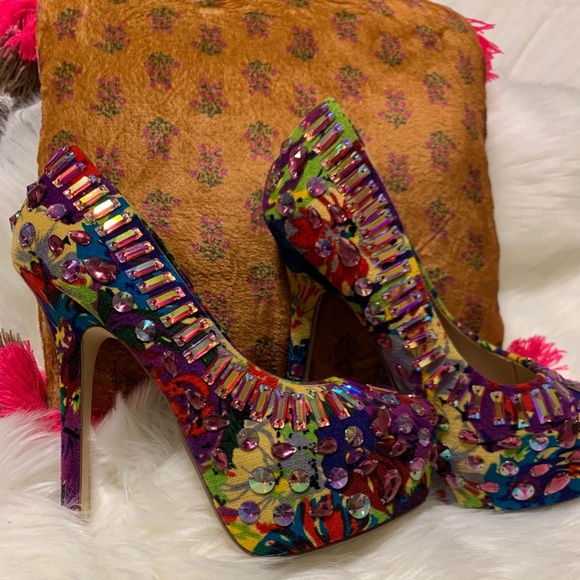 Steve Madden Ditzy Sparkling Dress High Heel Pump - Picture 8 of 12